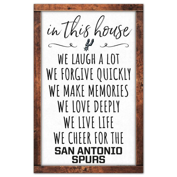 Wholesale-San Antonio Spurs Box list Wood Sign 11" x 17" 1/4" thick