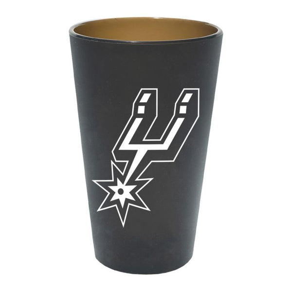 Wholesale-San Antonio Spurs Color 16 oz Silicone Pint Glass