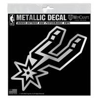 Wholesale-San Antonio Spurs Decal Metallic 6" x 6"