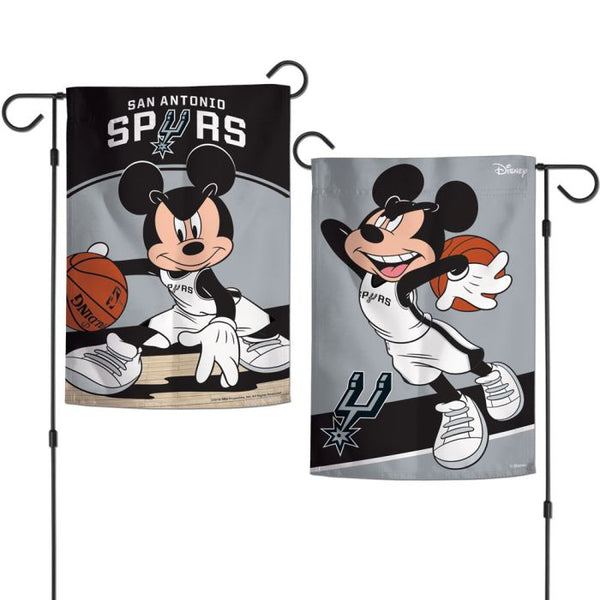 Wholesale-San Antonio Spurs / Disney Garden Flags 2 sided 12.5" x 18"