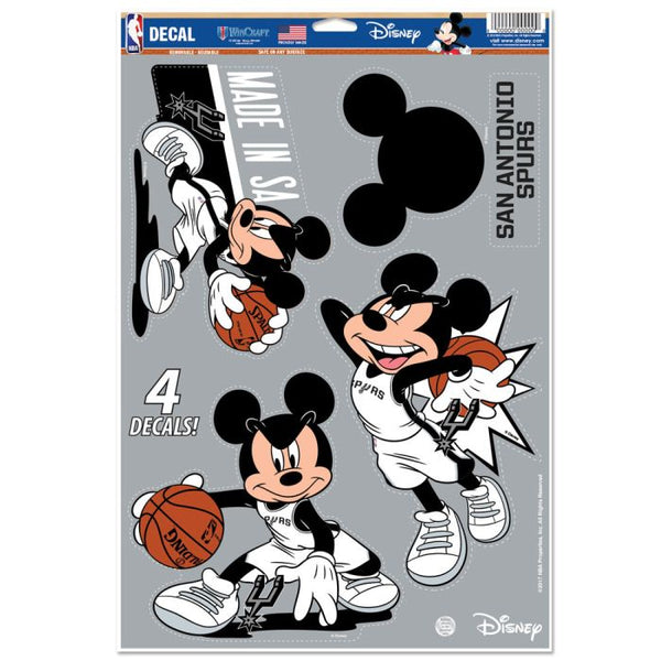 Wholesale-San Antonio Spurs / Disney Multi-Use Decal 11" x 17"