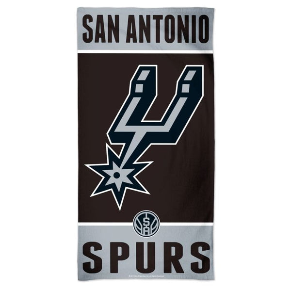 Wholesale-San Antonio Spurs Fiber Beach Towel 9lb 30" x 60"