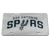 Wholesale-San Antonio Spurs GLITTER Specialty Acrylic License Plate