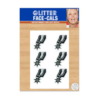 Wholesale-San Antonio Spurs Glitter Tattoo 6 Pack