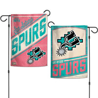 Wholesale-San Antonio Spurs / Hardwoods Garden Flags 2 sided 12.5" x 18"