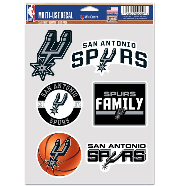 Wholesale-San Antonio Spurs Multi Use 6 Fan Pack