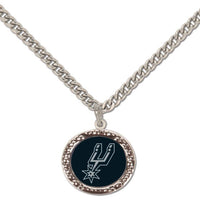 Wholesale-San Antonio Spurs Necklace w/Charm Jewelry Card