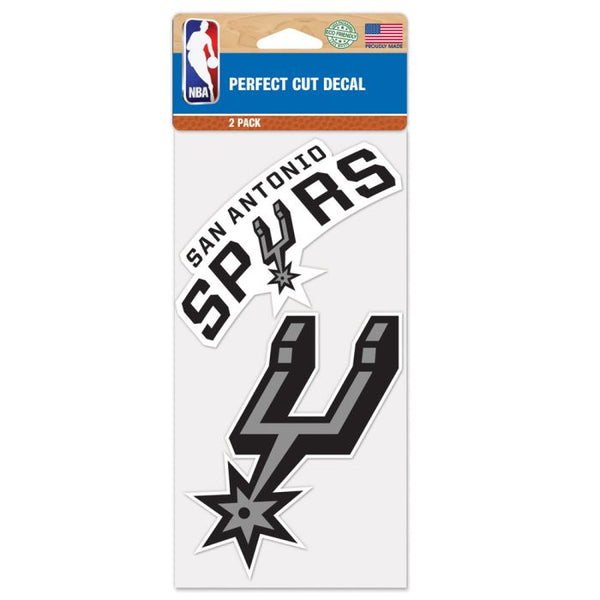 Wholesale-San Antonio Spurs Perfect Cut Decal set of two 4"x4"