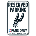 Wholesale-San Antonio Spurs Reserved Parking Plastic Sign 11" x 17"