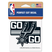 Wholesale-San Antonio Spurs SLOGAN Perfect Cut Color Decal 4" x 4"