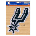 Wholesale-San Antonio Spurs Shimmer Decals 5" x 7"