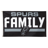 Wholesale-San Antonio Spurs Slogan Flag - Deluxe 3' X 5'