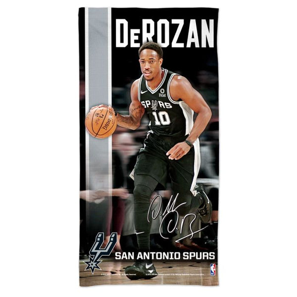 Wholesale-San Antonio Spurs Spectra Beach Towel 30" x 60" DeMar DeRozan