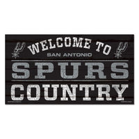 Wholesale-San Antonio Spurs Wood Sign 13"x24" 1/4" thick