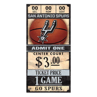 Wholesale-San Antonio Spurs Wood Sign 6x12 3/8" thick