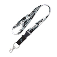 Wholesale-San Antonio Spurs color block Lanyard w/detachable buckle 1"