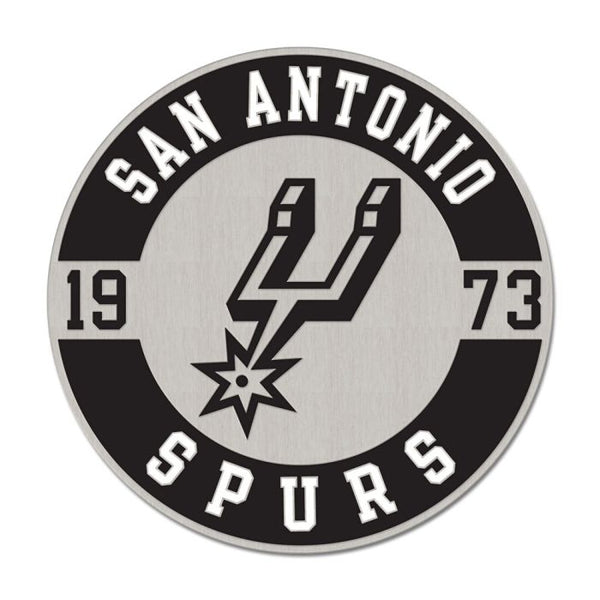 Wholesale-San Antonio Spurs round est Collector Enamel Pin Jewelry Card