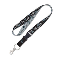 Wholesale-San Antonio Spurs scatter Lanyard w/detachable buckle 1"