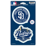 Wholesale-San Diego Padres 2 Pack Magnets 5" x 9"