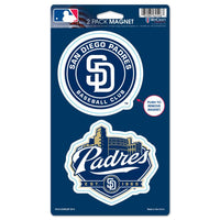 Wholesale-San Diego Padres 2 Pack Magnets 5" x 9"