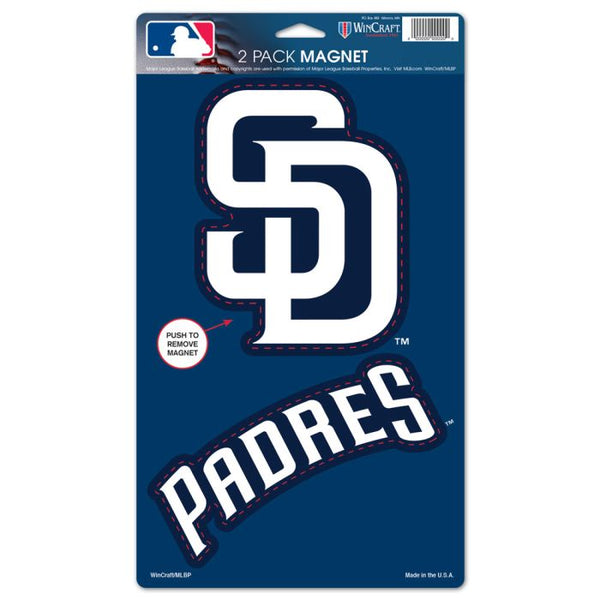 Wholesale-San Diego Padres 2 Pack Magnets 5" x 9"