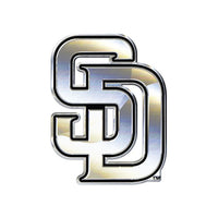 Wholesale-San Diego Padres Chrome Free Form Auto Emblem