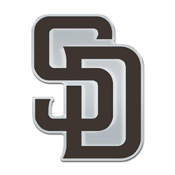 Wholesale-San Diego Padres Colored Chrome Free Form Auto Emblem