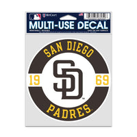 Wholesale-San Diego Padres Fan Decals 3.75" x 5"