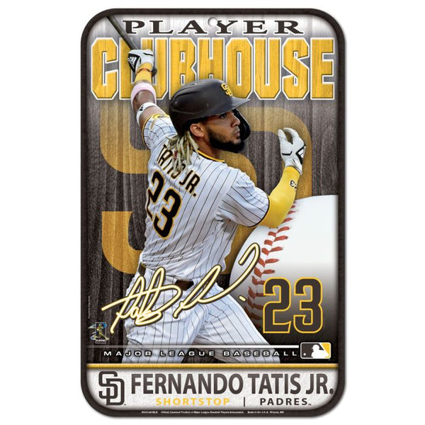 Wholesale-San Diego Padres Plastic Sign 11" x 17" Fernando Tatis Jr.