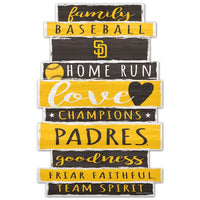 Wholesale-San Diego Padres Wood Sign 11" x 17" 1/4" thick