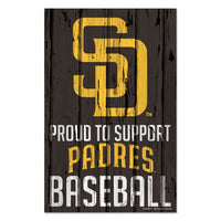 Wholesale-San Diego Padres Wood Sign 11" x 17" 1/4" thick