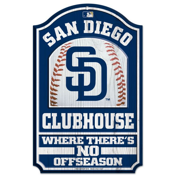 Wholesale-San Diego Padres Wood Sign 11" x 17" 1/4" thick