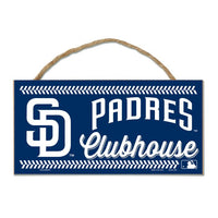 Wholesale-San Diego Padres Wood Sign w/Rope 5" x 10"