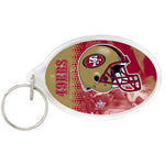 Wholesale-San Francisco 49ers Acrylic Key Ring Carded Oval