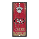 Wholesale-San Francisco 49ers Bottle Opener Sign 5x11