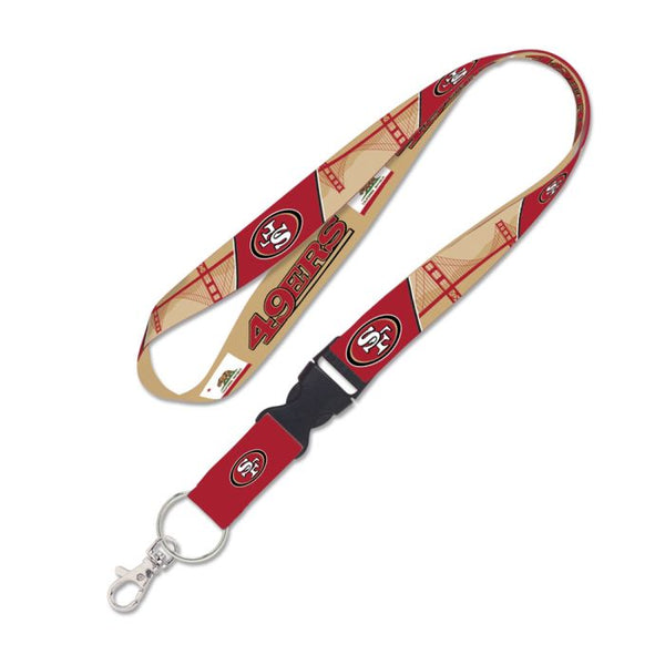 Wholesale-San Francisco 49ers Bridge Lanyard w/detachable buckle 1"