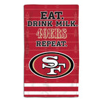 Wholesale-San Francisco 49ers Burp Cloth 10" x 17"