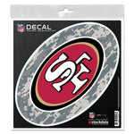 Wholesale-San Francisco 49ers CAMO All Surface Decal 6" x 6"