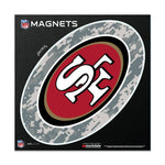 Wholesale-San Francisco 49ers CAMO Outdoor Magnets 6" x 6"