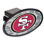 Wholesale-San Francisco 49ers CAMO Oval 2" Hitch Receiver