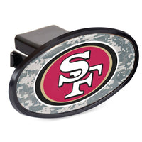 Wholesale-San Francisco 49ers CAMO Oval 2" Hitch Receiver