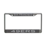 Wholesale-San Francisco 49ers CARBON Lic Plt Frame S/L Printed