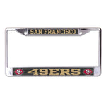 Wholesale-San Francisco 49ers CARBON Lic Plt Frame S/L Printed