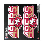Wholesale-San Francisco 49ers COLOR DUO All Surface Decal 6" x 6"