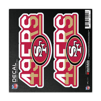 Wholesale-San Francisco 49ers COLOR DUO All Surface Decal 6" x 6"