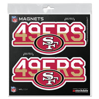 Wholesale-San Francisco 49ers COLOR DUO Outdoor Magnets 6" x 6"