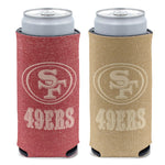 Wholesale-San Francisco 49ers COLORED HEATHER 12 oz Slim Can Cooler