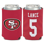 Wholesale-San Francisco 49ers Can Cooler 12 oz. Trey Lance