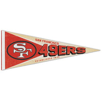 Wholesale-San Francisco 49ers / Classic Logo RETRO Premium Pennant 12" x 30"