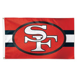 Wholesale-San Francisco 49ers / Classic Logo Retro Flag - Deluxe 3' X 5'